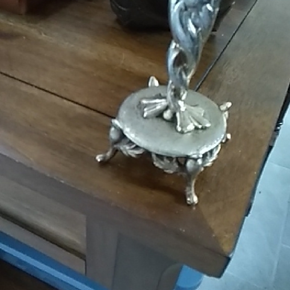 Elegant Silver Tabletop Mirror - Picture 5 of 5